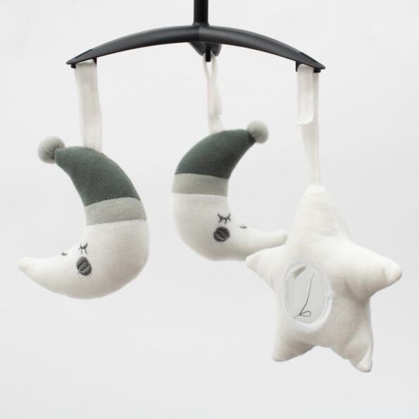 Detské hojdacie lehátko Snuggle New Baby čierne – Obrázok 2