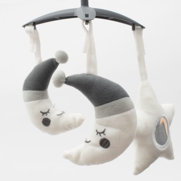 Detské hojdacie lehátko Snuggle New Baby sivé – Obrázok 2