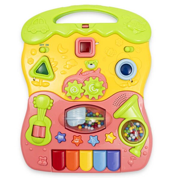 Detské hrajúce edukačné chodítko Baby Mix ružové – Obrázok 2
