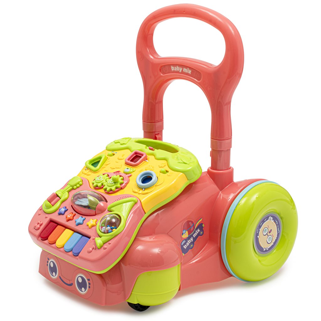 Detske-hrajuce-edukacne-choditko-Baby-Mix-ruzove Detské hrajúce edukačné chodítko Baby Mix ružové – Obrázok 1