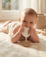 Detské hryzátko New Baby Leaf white – Obrázok 3