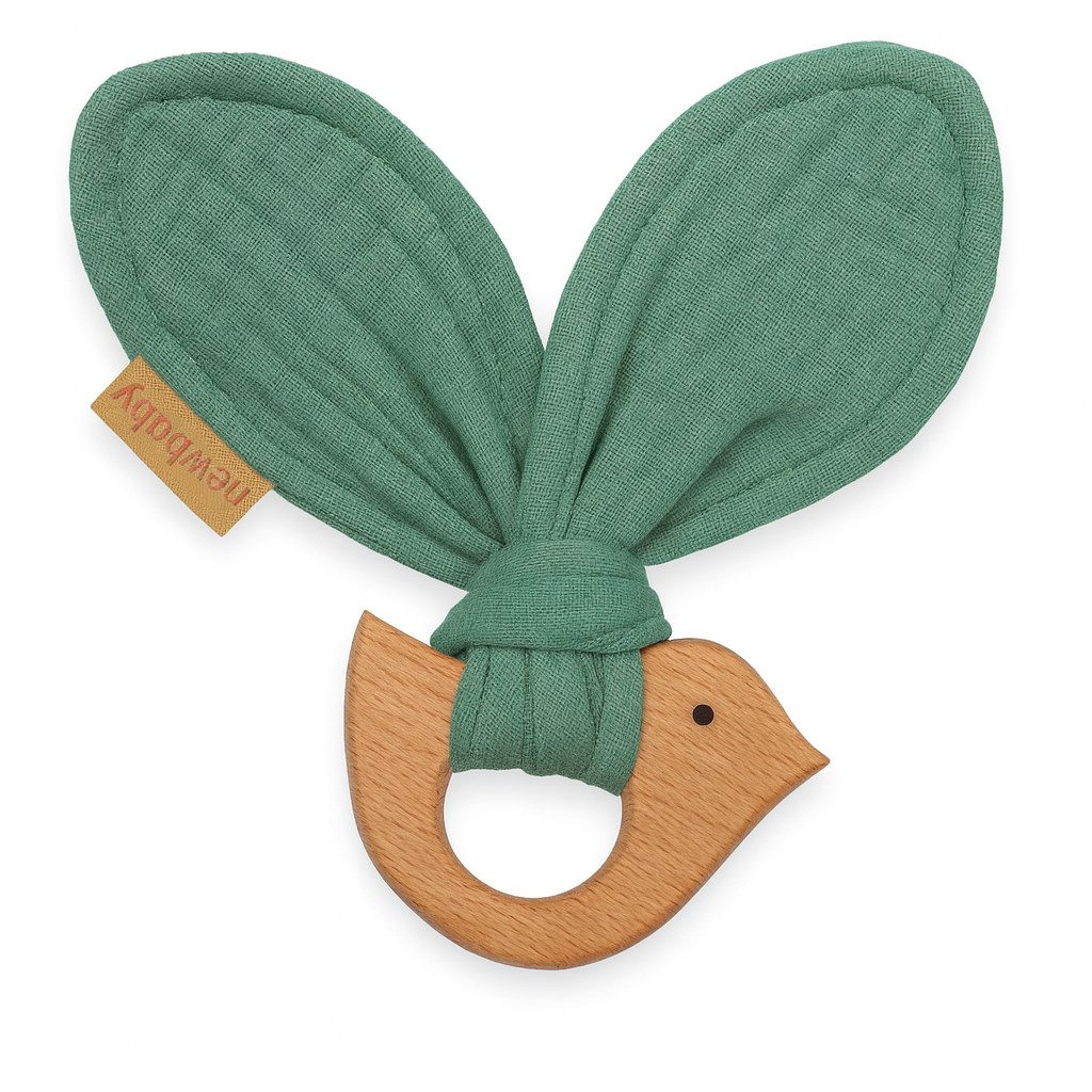 Detske-hryzatko-s-vtacikom-New-Baby-Bird-mint Detské hryzátko s vtáčikom New Baby Bird mint – Obrázok 1