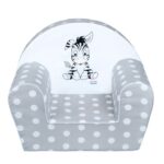 Detské kreslo New Baby Zebra sivé – Obrázok 2