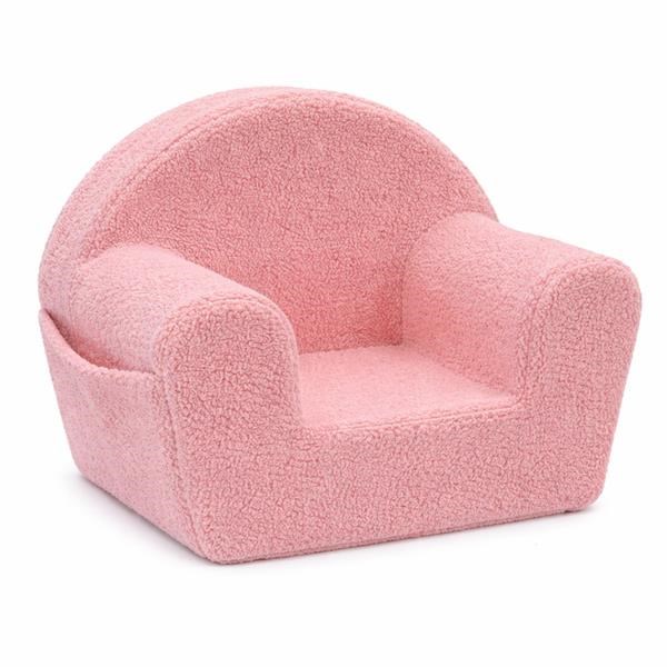 Detske-kreslo-s-bocnym-vreckom-New-Baby-Teddy-pink Detské kreslo s bočným vreckom New Baby Teddy pink – Obrázok 1