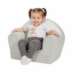 Detské kreslo z Minky New Baby Líška sivé – Obrázok 6