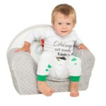 Detské kreslo z Minky New Baby Líška sivé – Obrázok 10