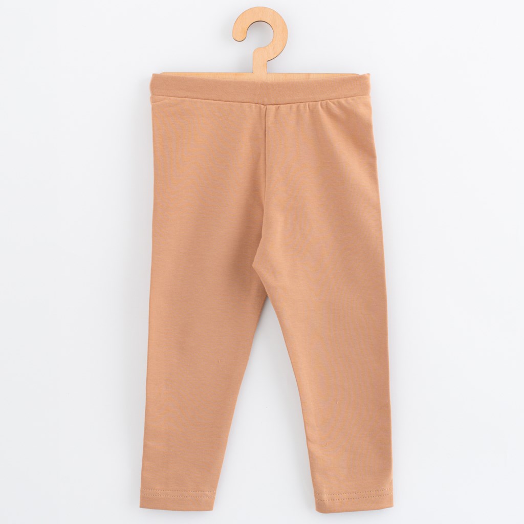 Detske-leginy-z-teplakoviny-New-Baby-Kindergarten-beige-velkost-128134 Detské legíny z teplákoviny New Baby Kindergarten beige, veľkosť 128/134 – Obrázok 1