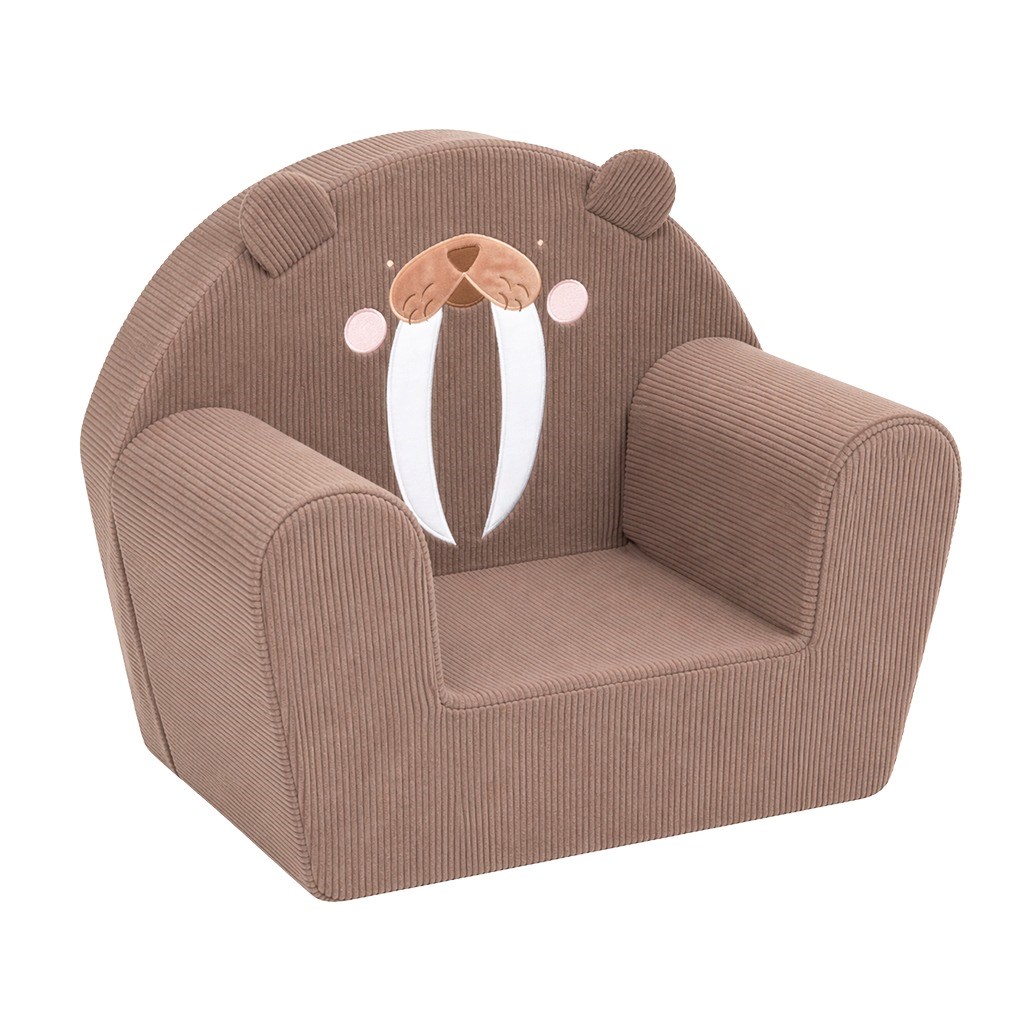 Detske-mansestrove-kreslo-New-Baby-Mroz Detské manšestrové kreslo New Baby Mrož – Obrázok 1