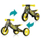 Detské multifunkčné odrážadlo bicykel 2v1 Milly Mally JAKE Army – Obrázok 3