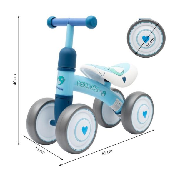 Detské odrážadlo Baby Mix Baby Bike Fruit blue – Obrázok 3