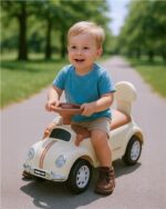 Detské odrážadlo Baby Mix Kiddo Cruiser béžové – Obrázok 6