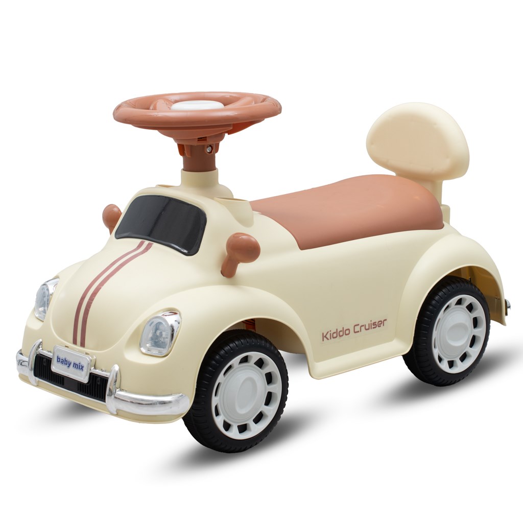 Detske-odrazadlo-Baby-Mix-Kiddo-Cruiser-bezove Detské odrážadlo Baby Mix Kiddo Cruiser béžové – Obrázok 1