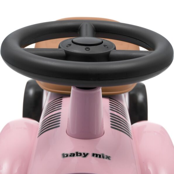 Detské odrážadlo Baby Mix Retro ružové – Obrázok 12