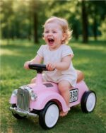 Detské odrážadlo Baby Mix Retro ružové – Obrázok 14