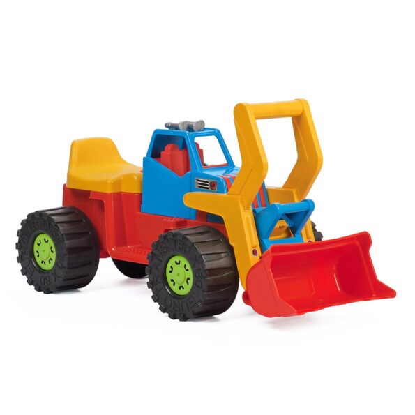 Detské odrážadlo Bager nakladač BAYO 74 cm modrý – Obrázok 3