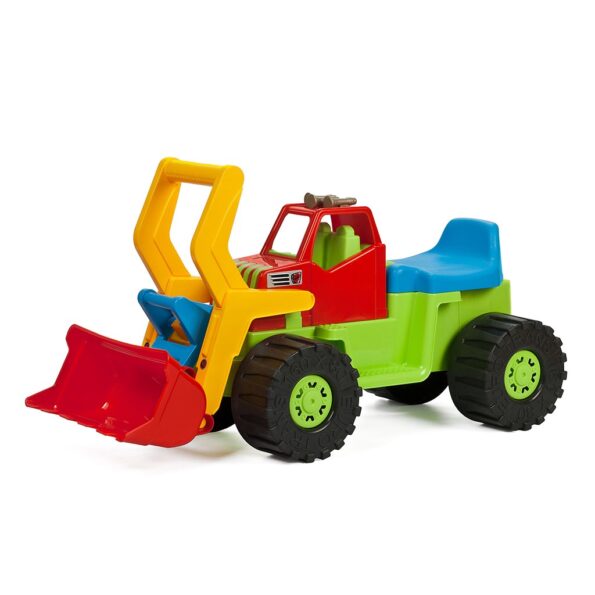 Detské odrážadlo Bager nakladač BAYO 74 cm modrý – Obrázok 4
