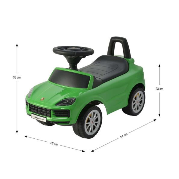 Detské odrážadlo Milly Mally Porsche Cayenne S green – Obrázok 10