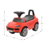 Detské odrážadlo Milly Mally Porsche Cayenne S red – Obrázok 15