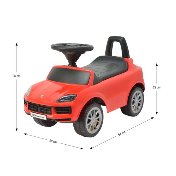 Detské odrážadlo Milly Mally Porsche Cayenne S red – Obrázok 15