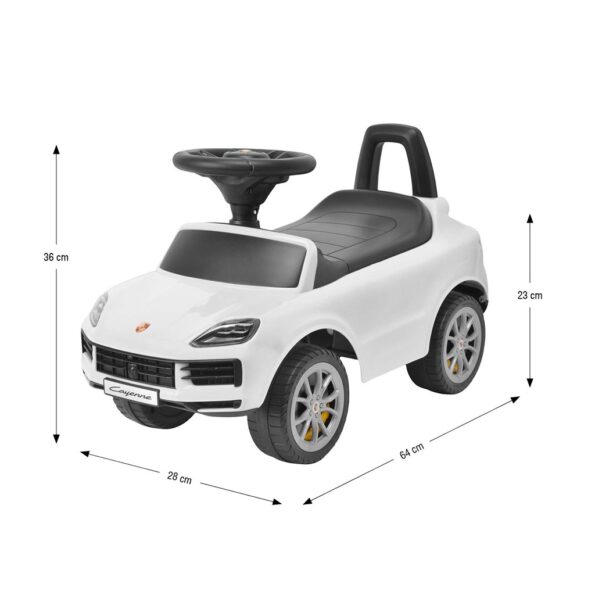 Detské odrážadlo Milly Mally Porsche Cayenne S white – Obrázok 14