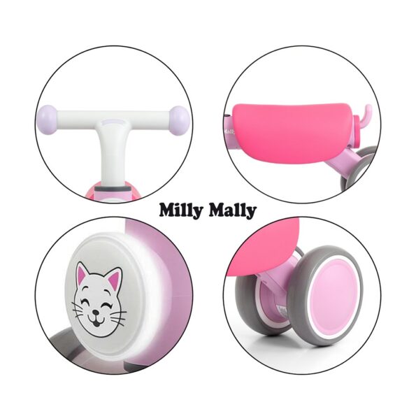 Detské odrážadlo Milly Mally York pink – Obrázok 7