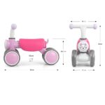 Detské odrážadlo Milly Mally York pink – Obrázok 8