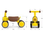 Detské odrážadlo Milly Mally York yellow – Obrázok 12