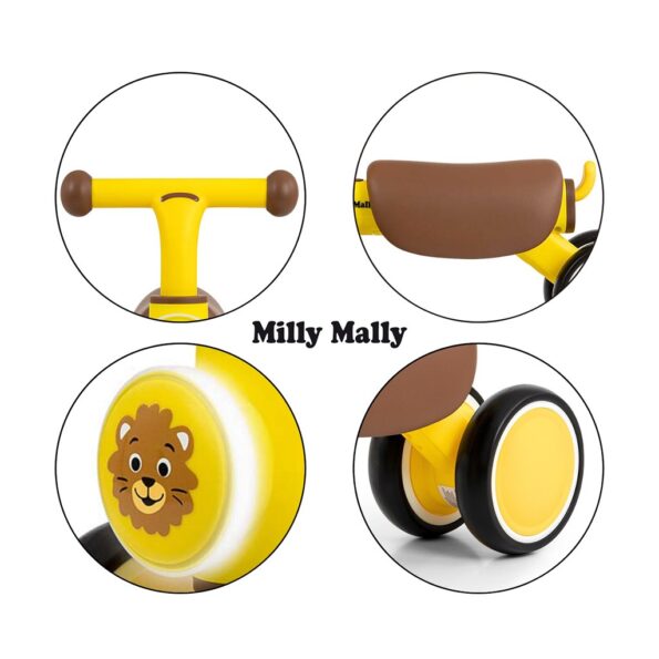 Detské odrážadlo Milly Mally York yellow – Obrázok 10