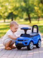 Detské odrážadlo SUV Baby Mix Prime modré v koži – Obrázok 2