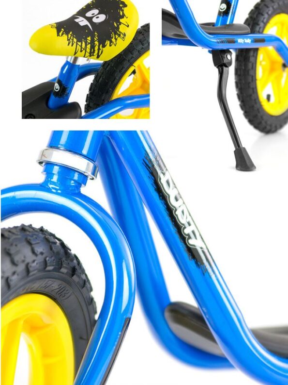 Detské odrážadlo bicykel Milly Mally Dusty blue 12" – Obrázok 3