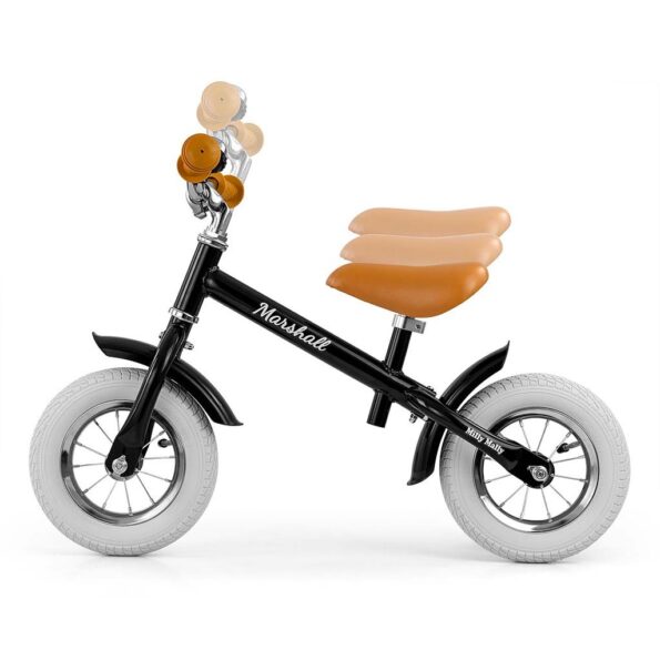 Detské odrážadlo bicykel Milly Mally Marshall Air Black – Obrázok 3
