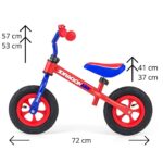 Detské odrážadlo kolo Milly Mally Dragon Air red-blue – Obrázok 2