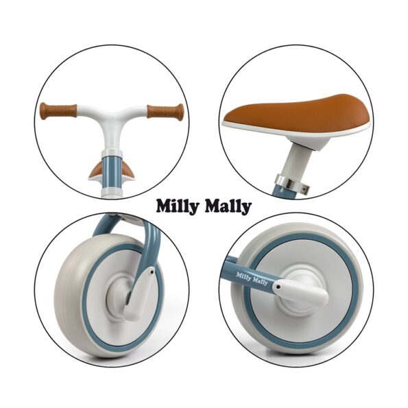 Detské odrážadlo kolo Milly Mally Skippy blue – Obrázok 5