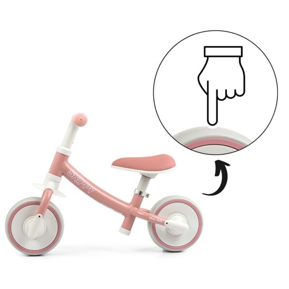 Detské odrážadlo kolo Milly Mally Skippy pink – Obrázok 8