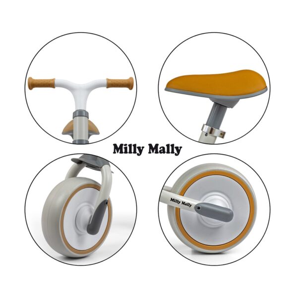 Detské odrážadlo kolo Milly Mally Skippy white – Obrázok 8