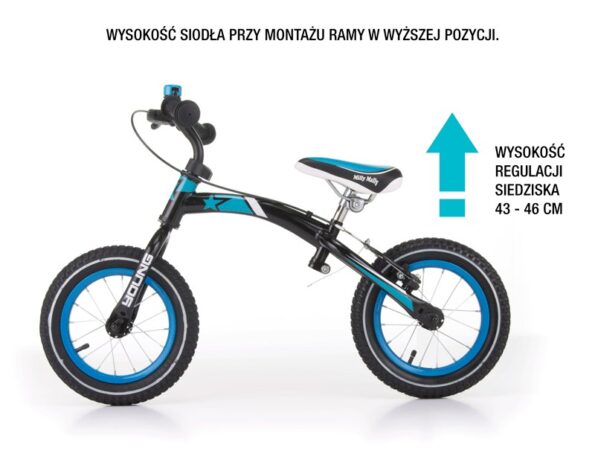 Detské odrážadlo kolo Milly Mally Young mint – Obrázok 10