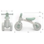 Detské odrážadlo s LED svetlom Milly Mally FLIXY grey – Obrázok 13