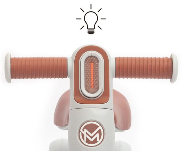 Detské odrážadlo s LED svetlom Milly Mally FLIXY grey – Obrázok 6