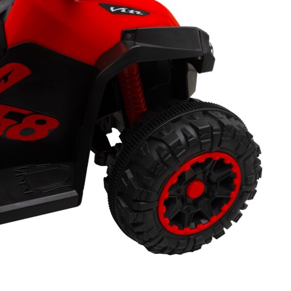 Detské odrážadlo s vodiacou tyčou Baby Mix Mega červené – Obrázok 5