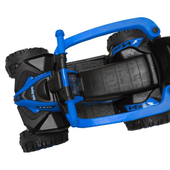 Detské odrážadlo s vodiacou tyčou Baby Mix Mega modré – Obrázok 4