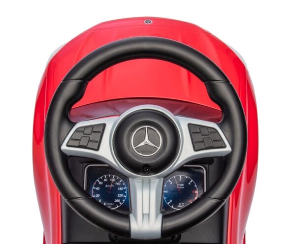 Detské odrážadlo s vodiacou tyčou MERCEDES C-Class Deluxe Milly Mally Red – Obrázok 14