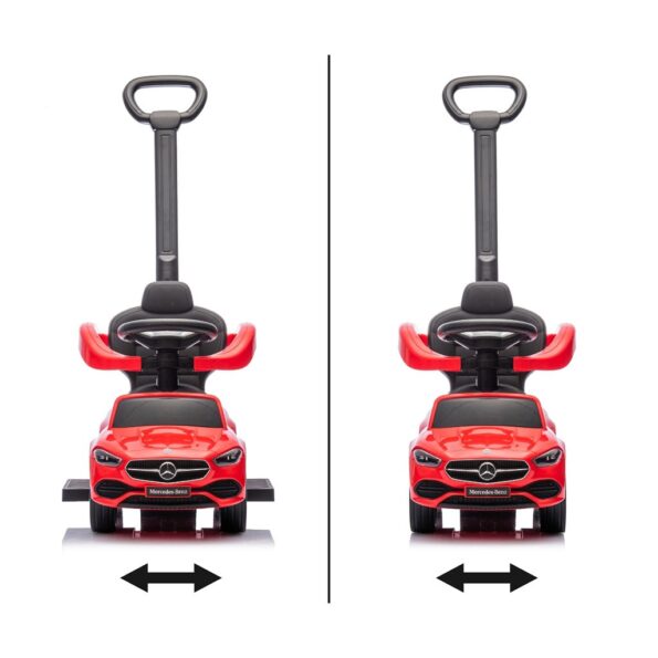 Detské odrážadlo s vodiacou tyčou MERCEDES C-Class Deluxe Milly Mally Red – Obrázok 9