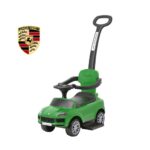 Detské odrážadlo s vodiacou tyčou Milly Mally Porsche Cayenne green – Obrázok 2