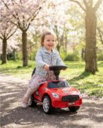 Detské odrážadlo so zvukom Baby Mix RACER červené – Obrázok 8