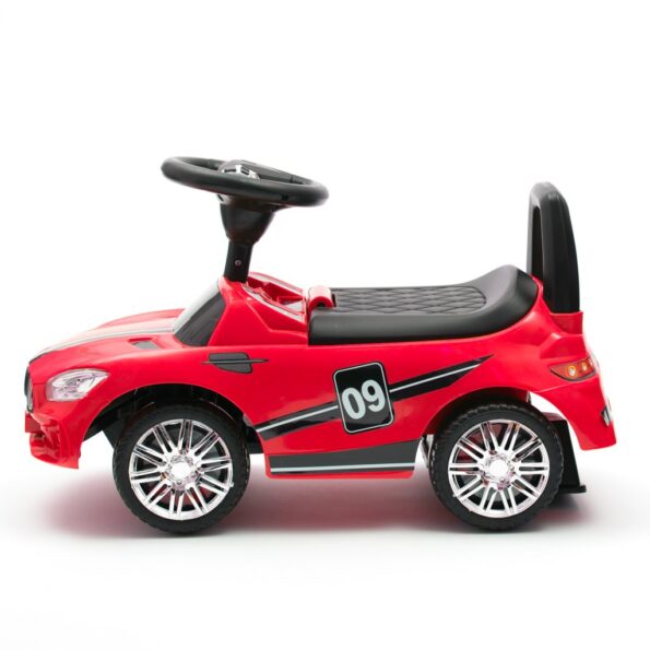 Detské odrážadlo so zvukom Baby Mix RACER červené – Obrázok 3