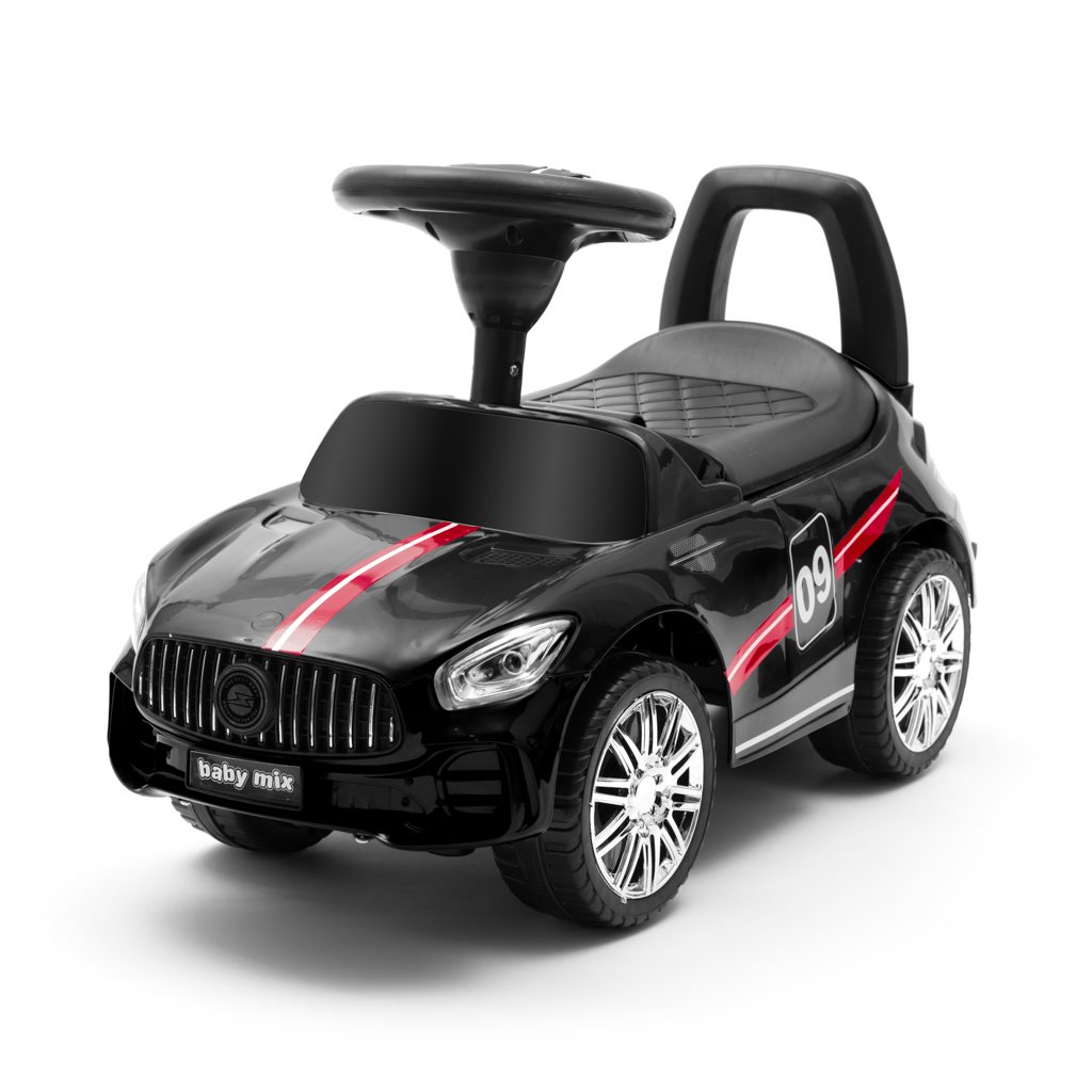Detske-odrazadlo-so-zvukom-Baby-Mix-RACER-cierne Detské odrážadlo so zvukom Baby Mix RACER čierne – Obrázok 1