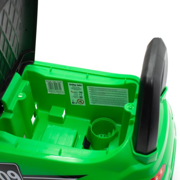 Detské odrážadlo so zvukom Baby Mix RACER zelené – Obrázok 5