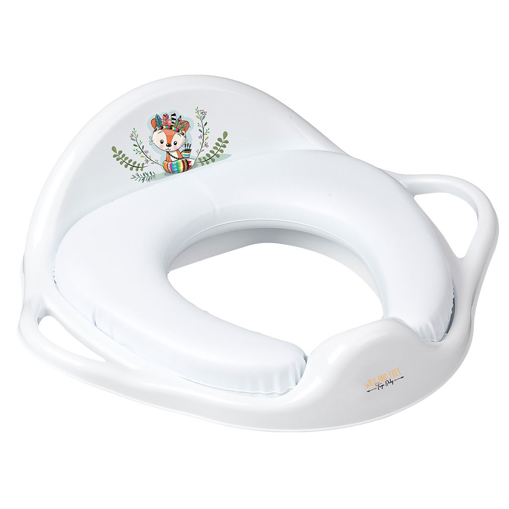 Detske-sedadlo-na-WC-makke-Wild-Free-liska-biely Detské sedadlo na WC mäkké Wild & Free líška biely – Obrázok 1