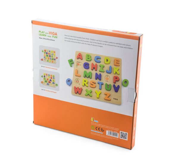 Detské vkladacie puzzle  Viga  Abeceda – Obrázok 3