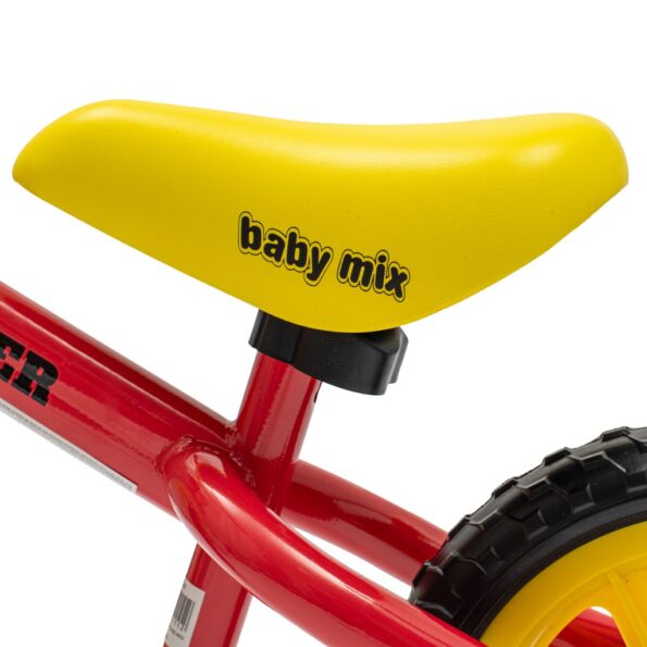 Detský balančný bicykel Baby Mix Traveller červený – Obrázok 3